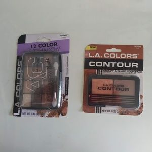 L A . COLORS CONTOUR  DEEP/ 12 COLOR EYESHADOW